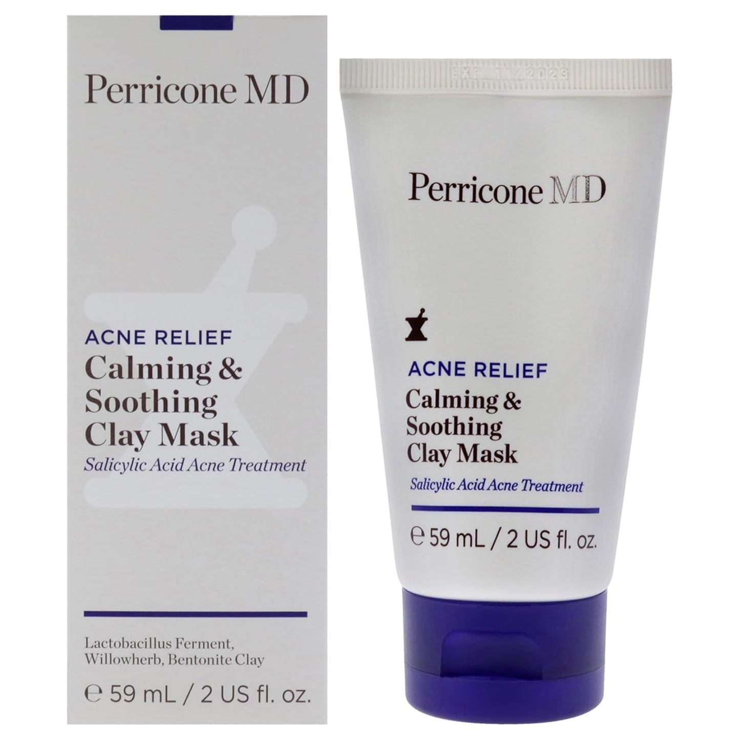 Perricone MD Acne Relief Clay Mask - Calming & Soothing Formula | 2 fl. oz.