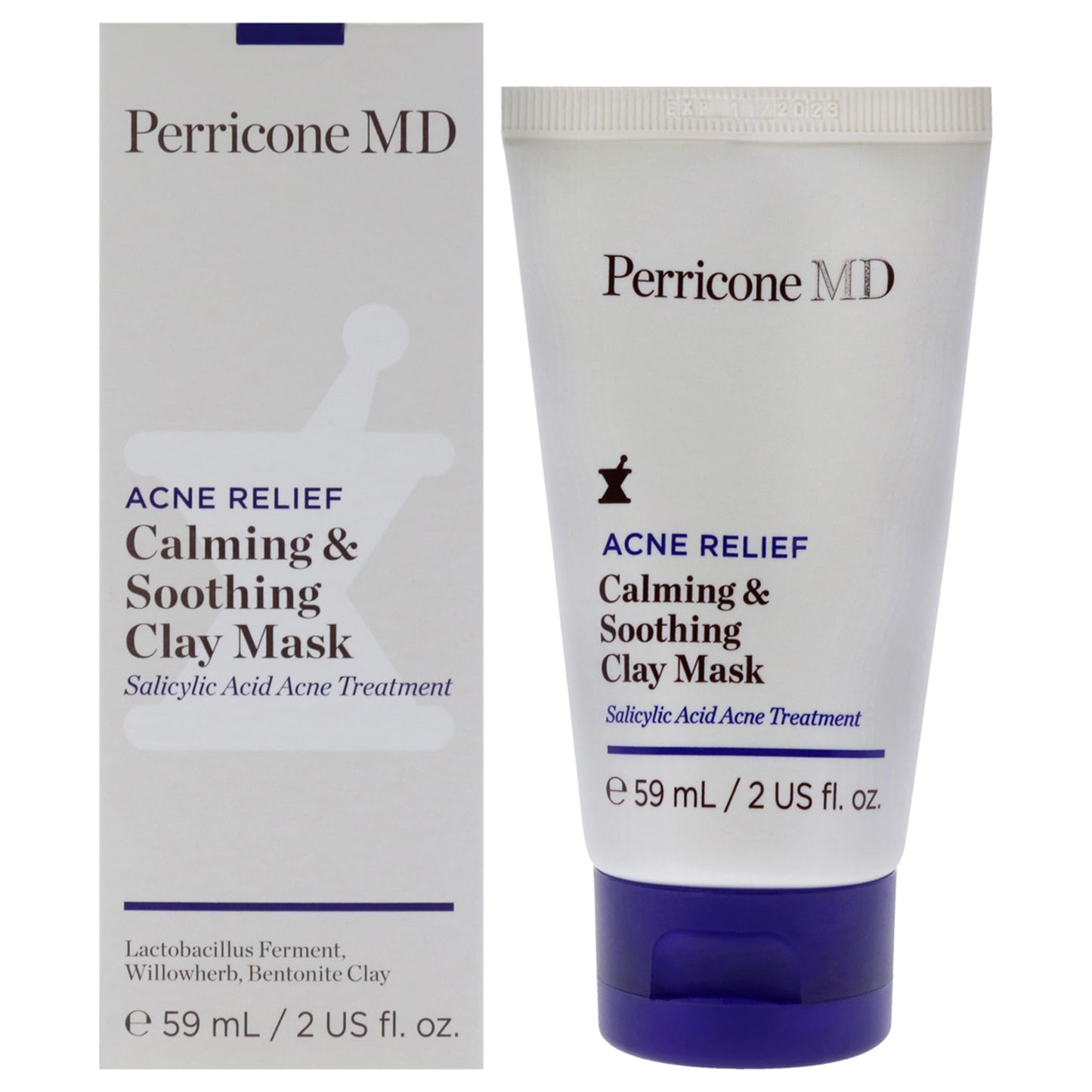 Perricone MD Acne Relief Calming & Soothing Clay Mask, 2 fl. oz.