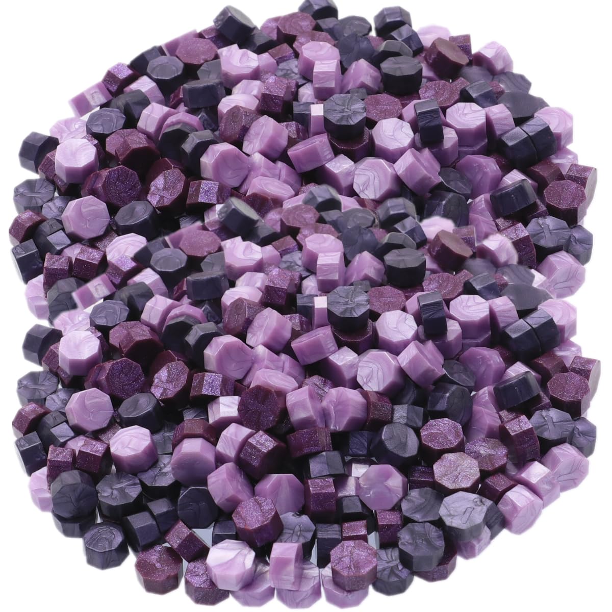 300Pcs Wax Seal Beads, Purple Mix Sealing Wax Beads for Wax Seal Stamp, Lilac Purple Wax Seal Beads Set with 3 Colors Wax Seal Perfect for Gift Sealing, Letter Wax Sealing (Purple Mix)