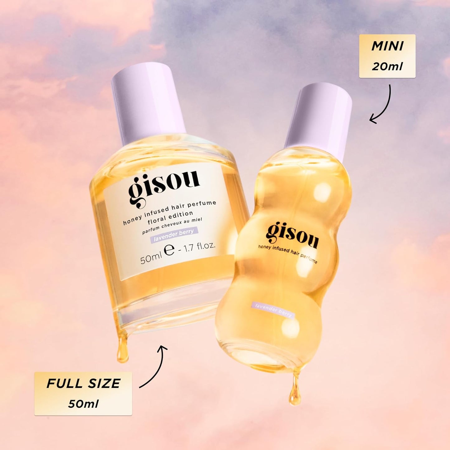 Gisou Honey Infused Hair Perfume - Long-Lasting Fragrance with Mirsalehi Honey & Argan Oil | 1.7 Fl Oz