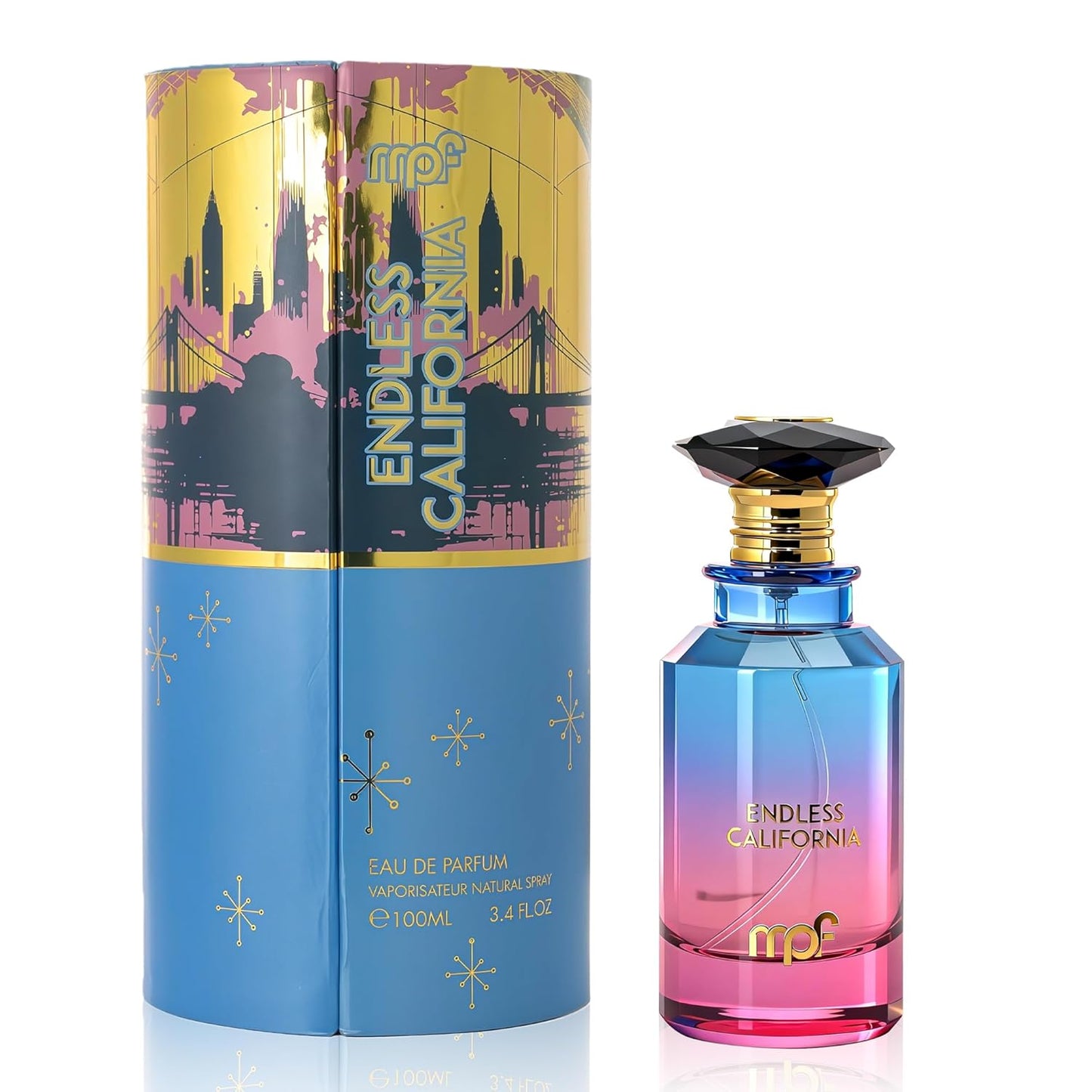 A CENTER AL NOOR Eau de Parfum Unisex - Long-Lasting Saffron, Iris & Leather Fragrance | 3.4 Fl Oz Sophisticated Oriental Woody Cologne