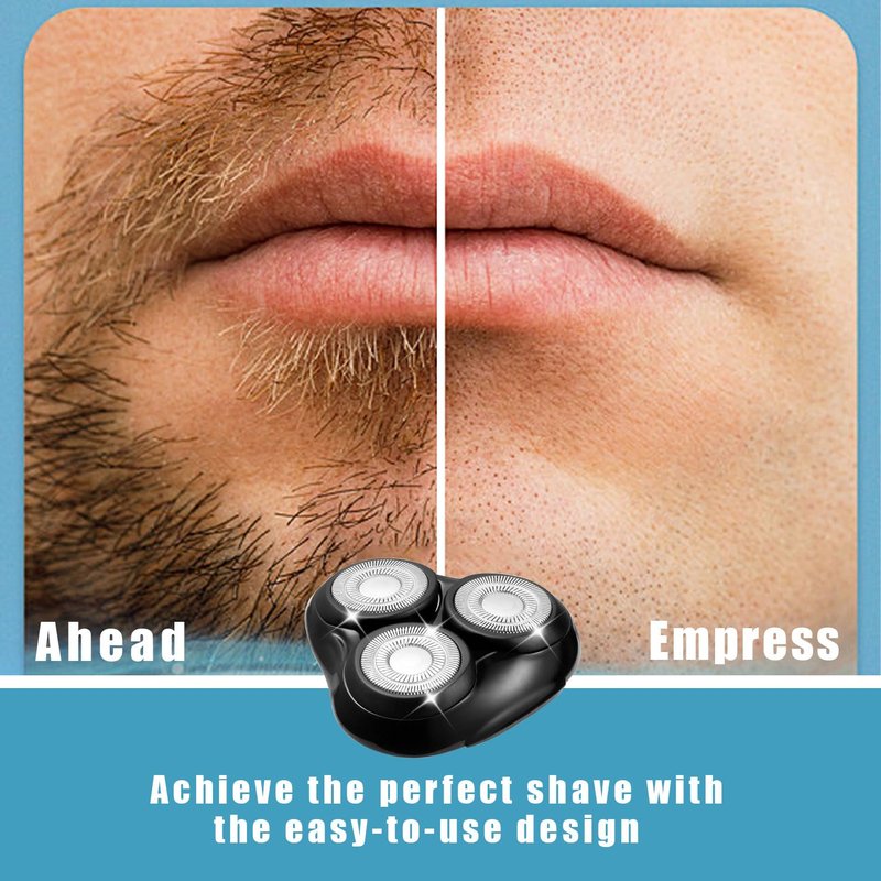 Universal Rotary Shaver Replacement Head Compatible with Remington Shaver Razor Parts for Series R3,R4,R5,R6,R7,R8,SP-3141 and SP-5161 Foils (Black/1Pack)