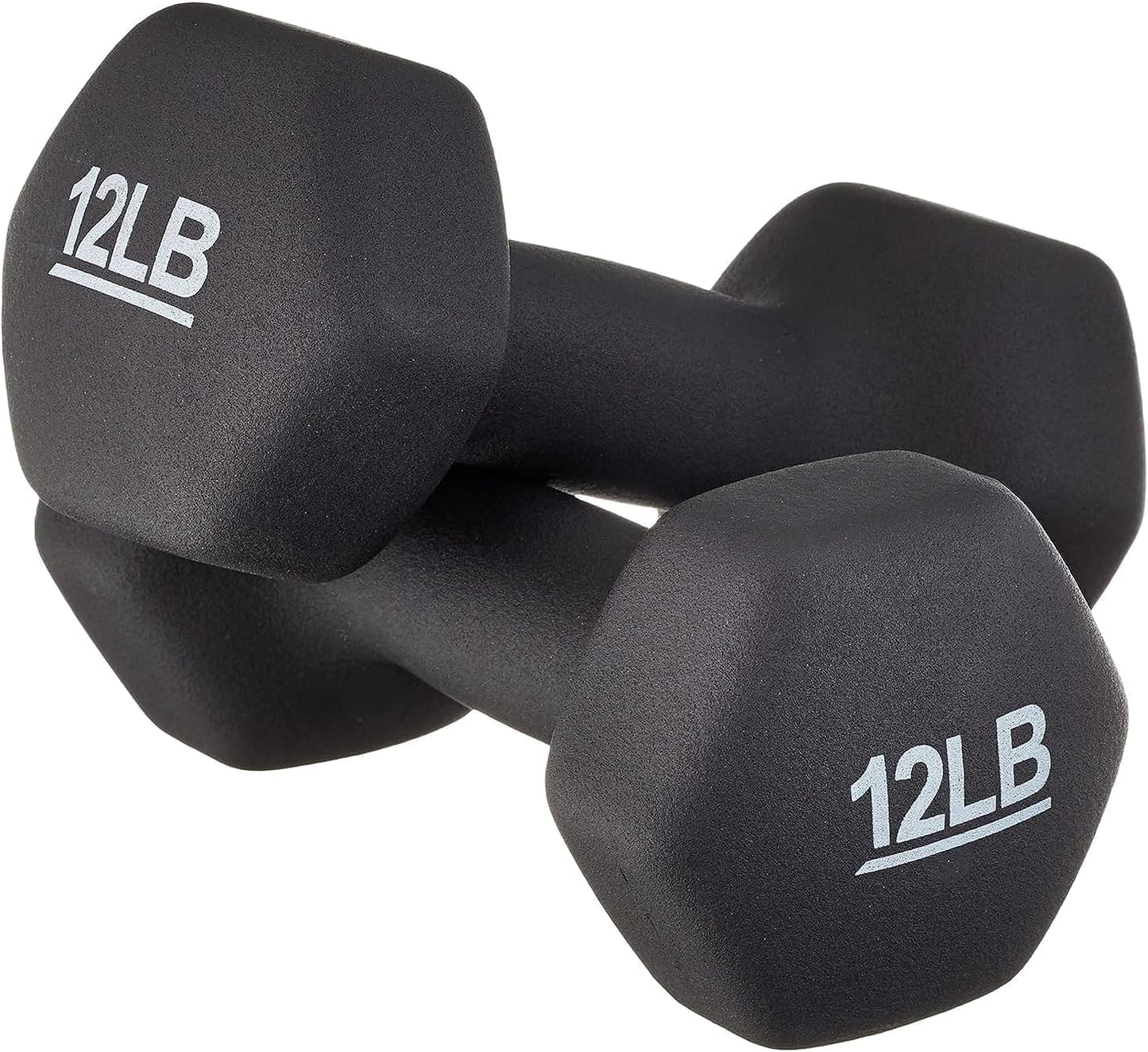 Neoprene Dumbbell Hand Weights for Exercise & Muscle Toning - Adjustable Sizes Available