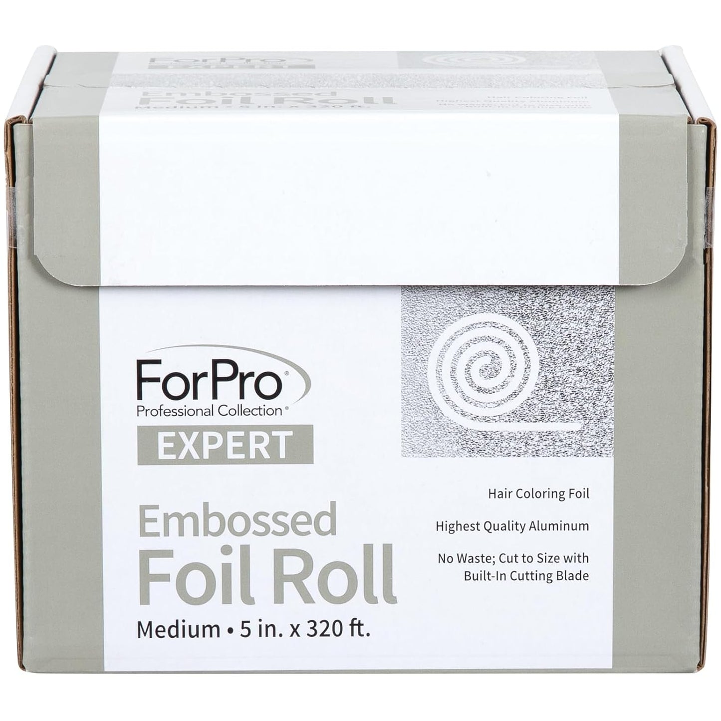 Professional Aluminum Foil Roll for Hair Coloring - 320 Ft Embossed Silver Foils | Ideal for Highlights