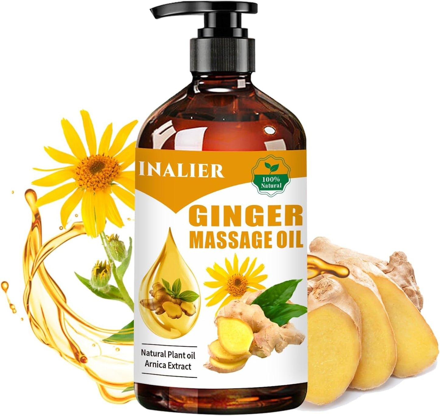 Massage Oil Set for Men | 3-Pack Arnica & Lavender Therapy Oils with Massage Ball & Thumb Saver Tool