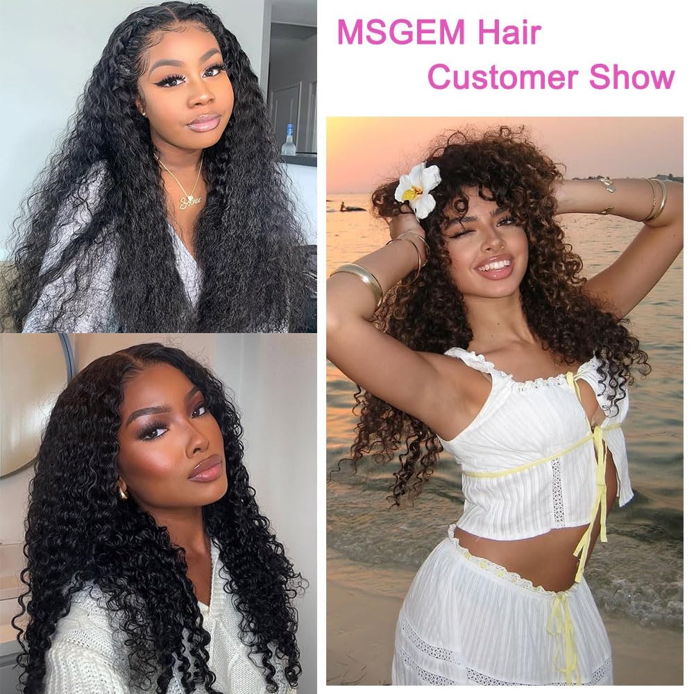 30 32 34 Inch Burmese Curly Bundles Curly Human Hair Bundle 300g Brazilian Virgin Hair 3 Bundles Burmese Curly Wet and Wavy Bundle Black Natural Color