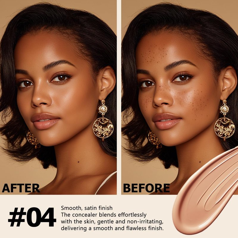 Under Eye Concealer - Hydrating Full Coverage for Dark Circles & Blemishes | Medium Neutral, 0.34 FL.OZ