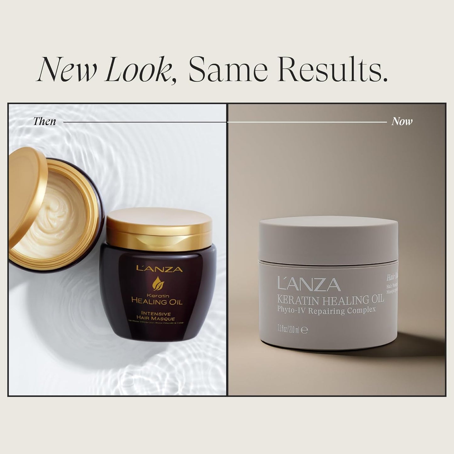 L'ANZA Keratin Healing Oil Hair Masque - Deep Conditioning Mask for Moisture & Damage Repair | 7.1 Fl Oz