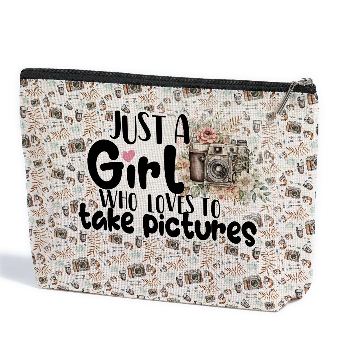 Gifts for Photographers Women Makeup Bag Graduation Mothers Day Birthday Photography Gifts for Women Female Teen girls Photography Videographer Camera Lovers Sister Daughter Best Friend Cosmetic Bag
