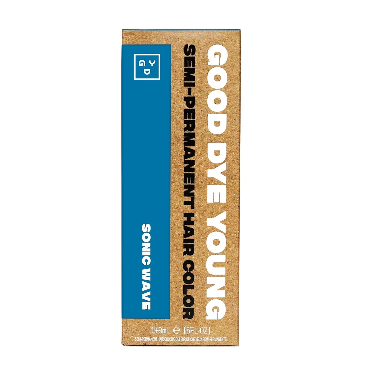 Good Dye Young Semi-Permanent Hair Color - Vegan, Non-Damaging Formula | Sonic Wave, 5FL OZ