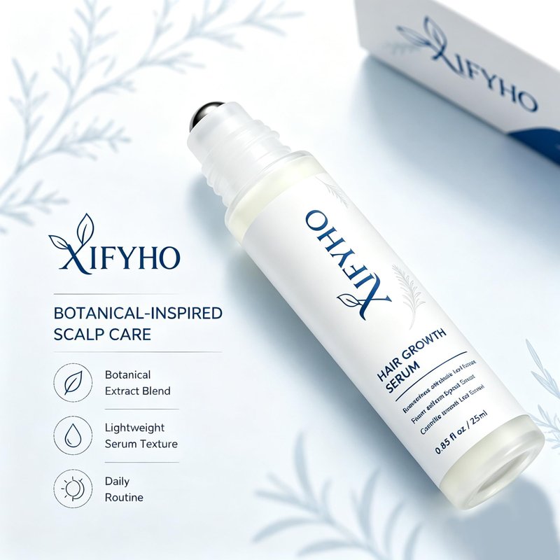 Rosemary Hair Growth Serum Roll-On Bottle 25ml – Contains Rosemary, Redensyl, and Anagain to promote oxygen circulation and reduce hair loss. Free from parabens and sulfates. For men and women（2 pack）
