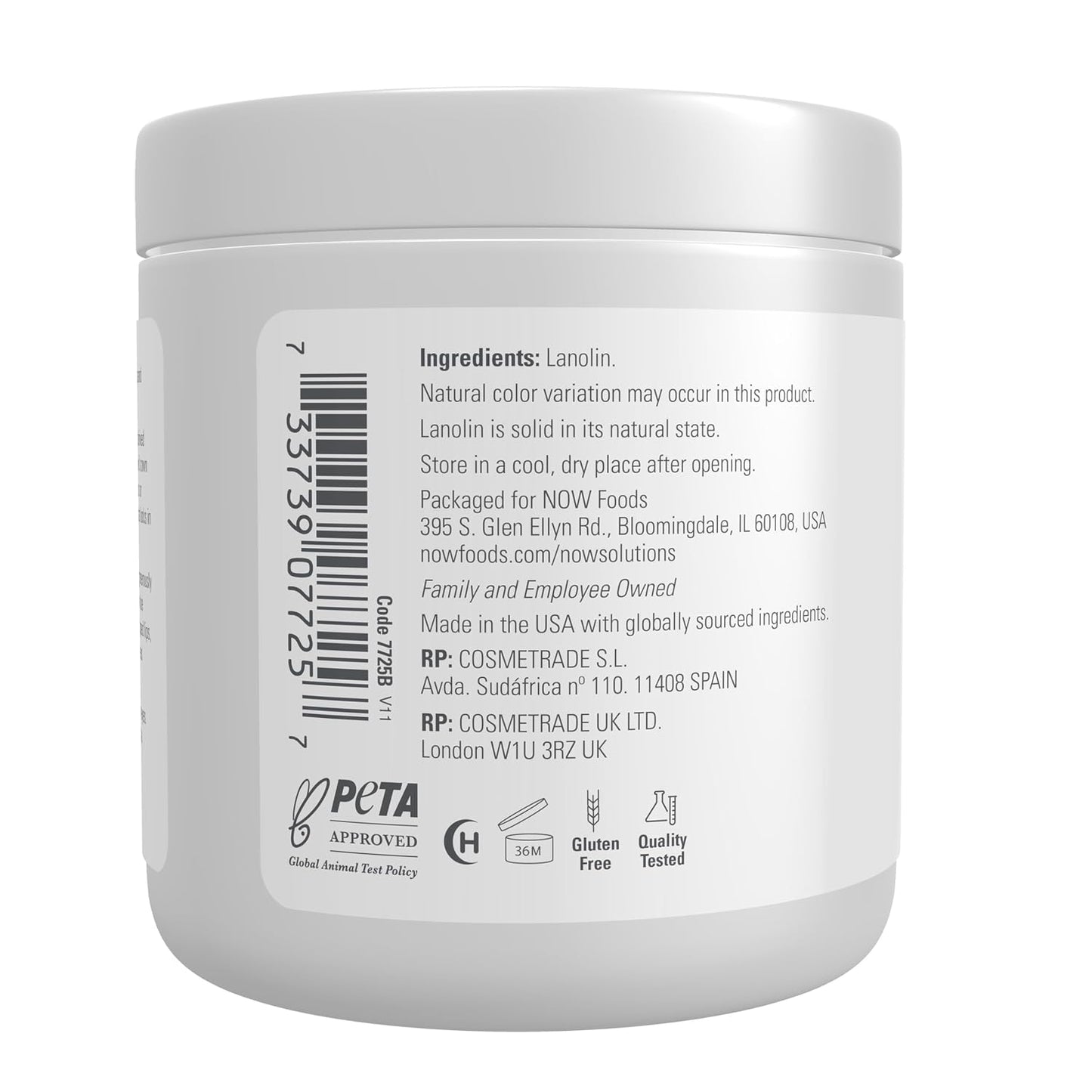 Pure Lanolin Skin Protectant - Thick Jelly for Rough, Dry Skin | 7-Ounce