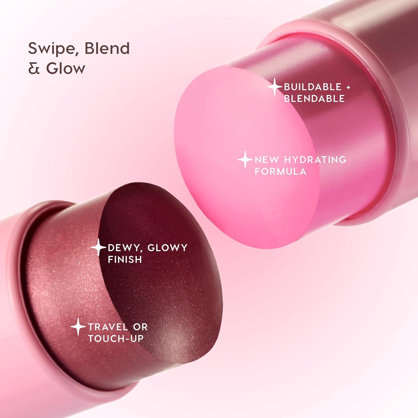 ColourPop Blush Stix - Cream Blush Stick for Dewy Finish | Buildable & Hydrating, Am I The Drama (0.28 oz)