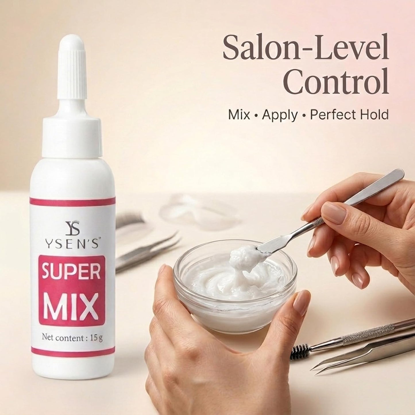 Korean Lash Lift Powder - Glue-Free Eyelash Perm Solution | 5g Super Mix Additive for Professional Use