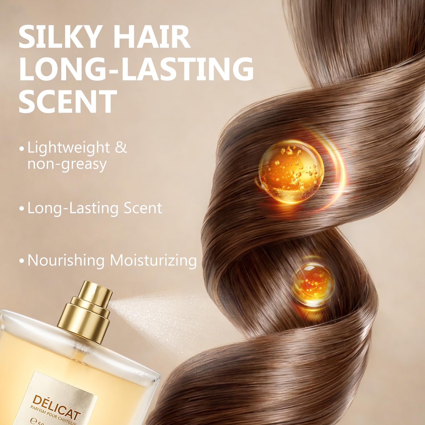 EXVITAMIN Hair Perfume, Hair Perfume for Women, Pheromone Fragrance for Dry Damaged Hair - Infused with Nourishing Botanicals, Frizz Control Fragrance Mist, Long-Lasting Scent