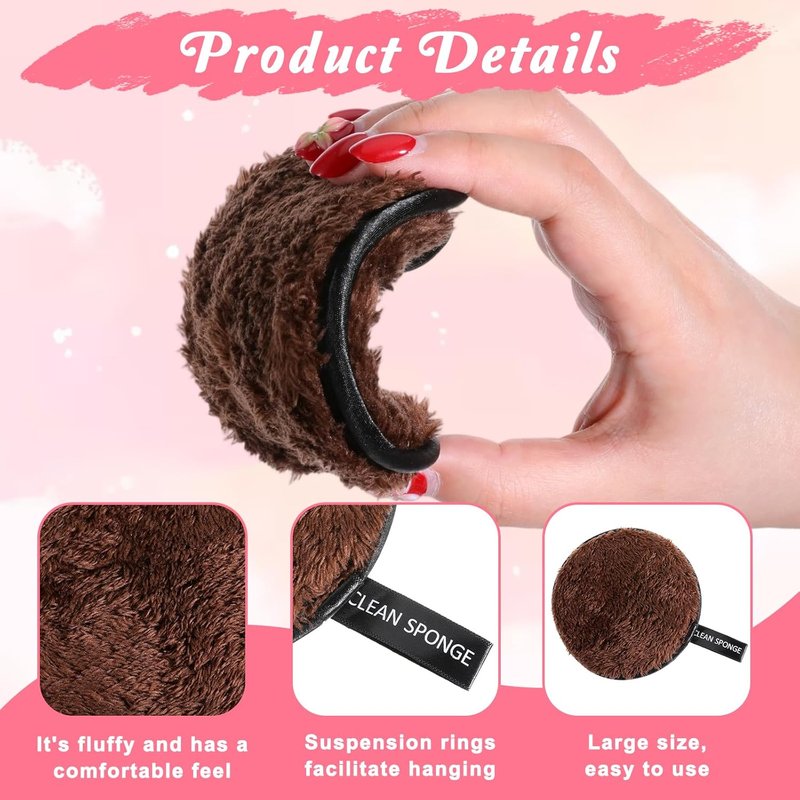 Reusable Cotton Rounds - Soft Double-Sided Makeup Remover Pads | 5 Pack in 5 Colors