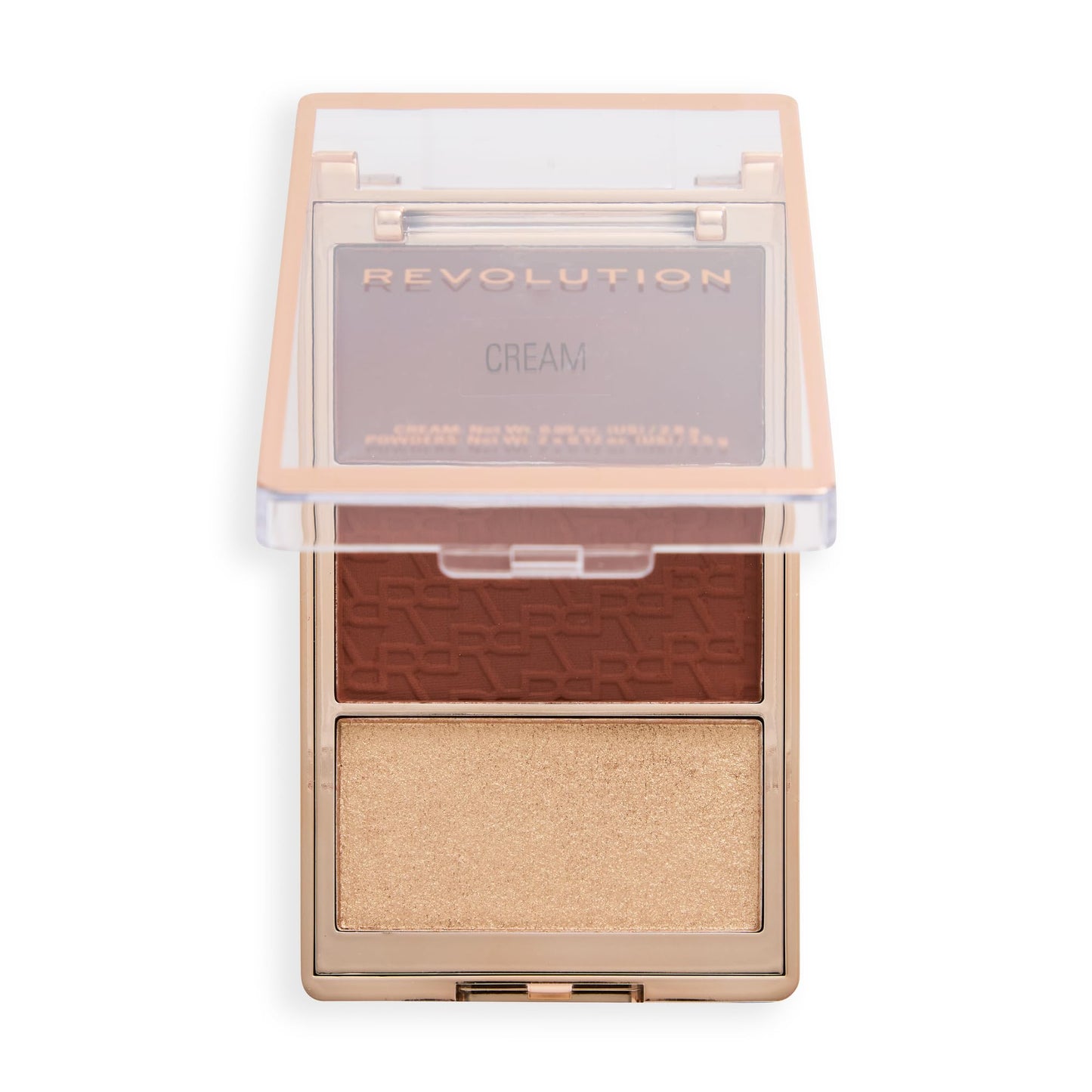 Revolution, Blush Icon Palette, Cream, Matte, & Shimmer Bronzer Trio, Hyaluronic Acid Infused, High Pigment, Vegan & Cruelty-Free, Teddy Nude, 0.09 oz
