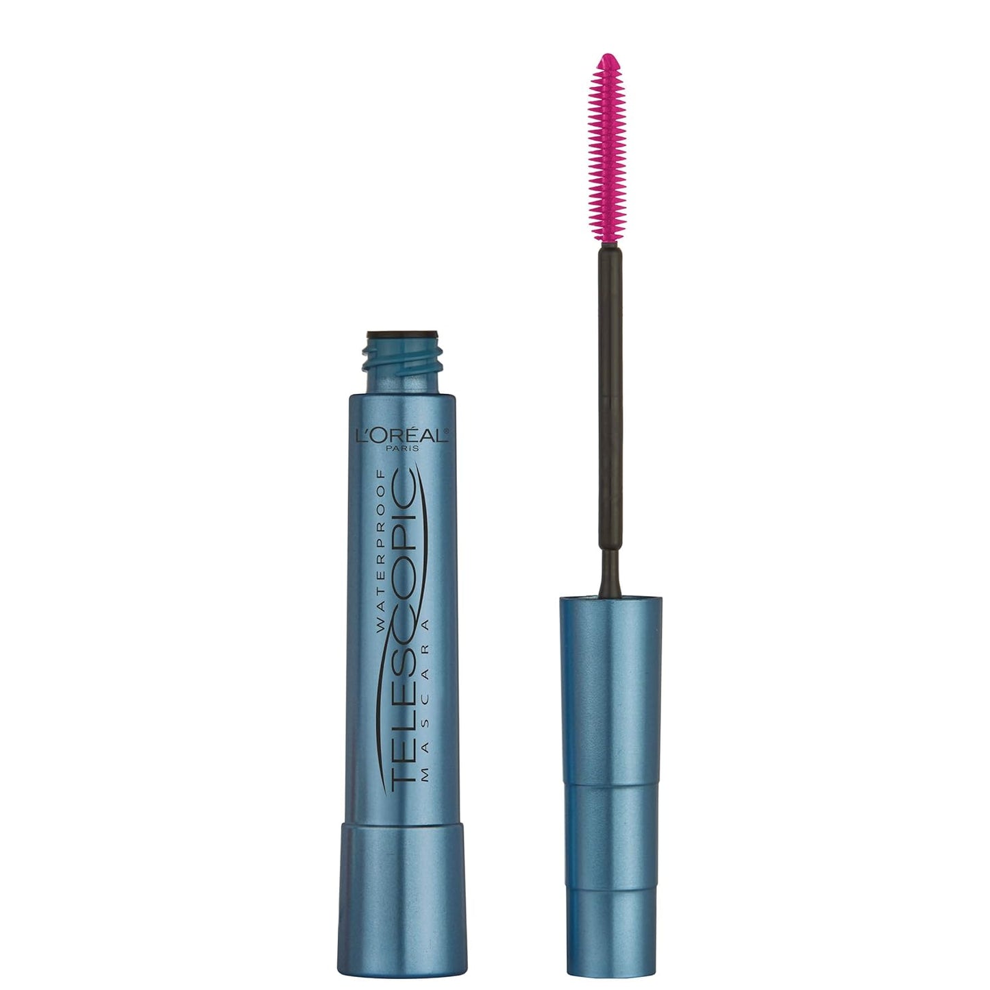 L’Oreal Paris Telescopic Mascara - Volume & Length Formula, Washable Black | 0.27 Fl Oz, 2 Count