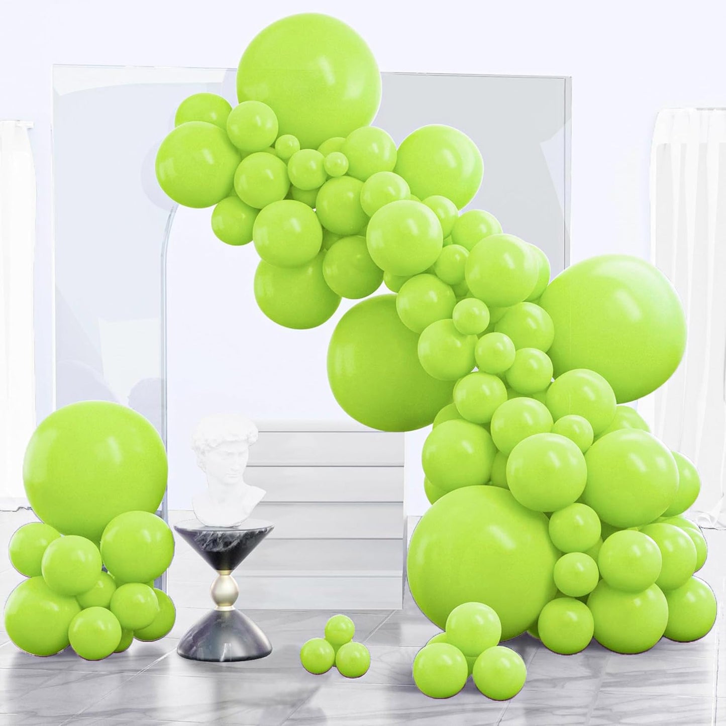 Black Balloon Arch Kit - 140 Pcs in 5-18 Inch Sizes for Baby Showers, Birthdays & Anniversaries | Elegant Black Decor