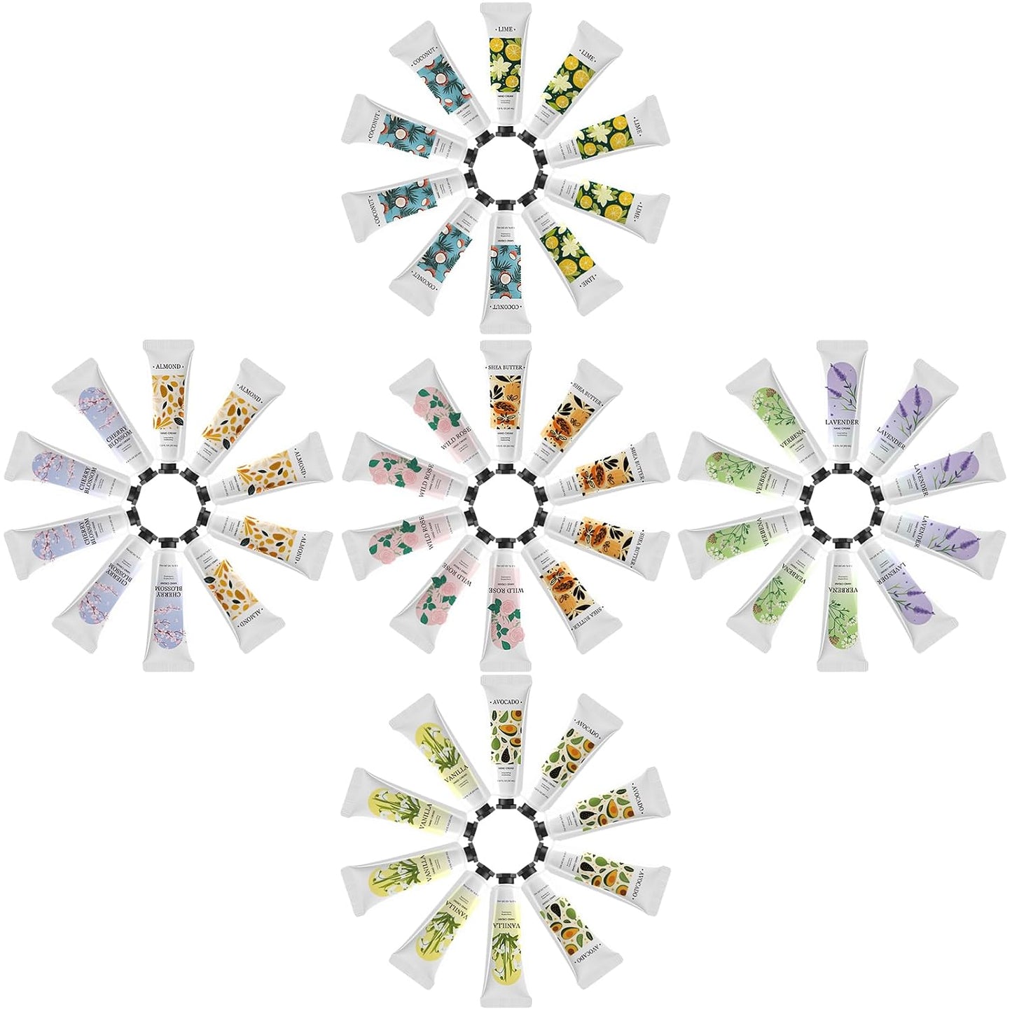 Mini Lotion Bulk Pack - 50 Travel Size Hand Lotions | Perfect for Bachelorette Party Favors & Christmas Gifts