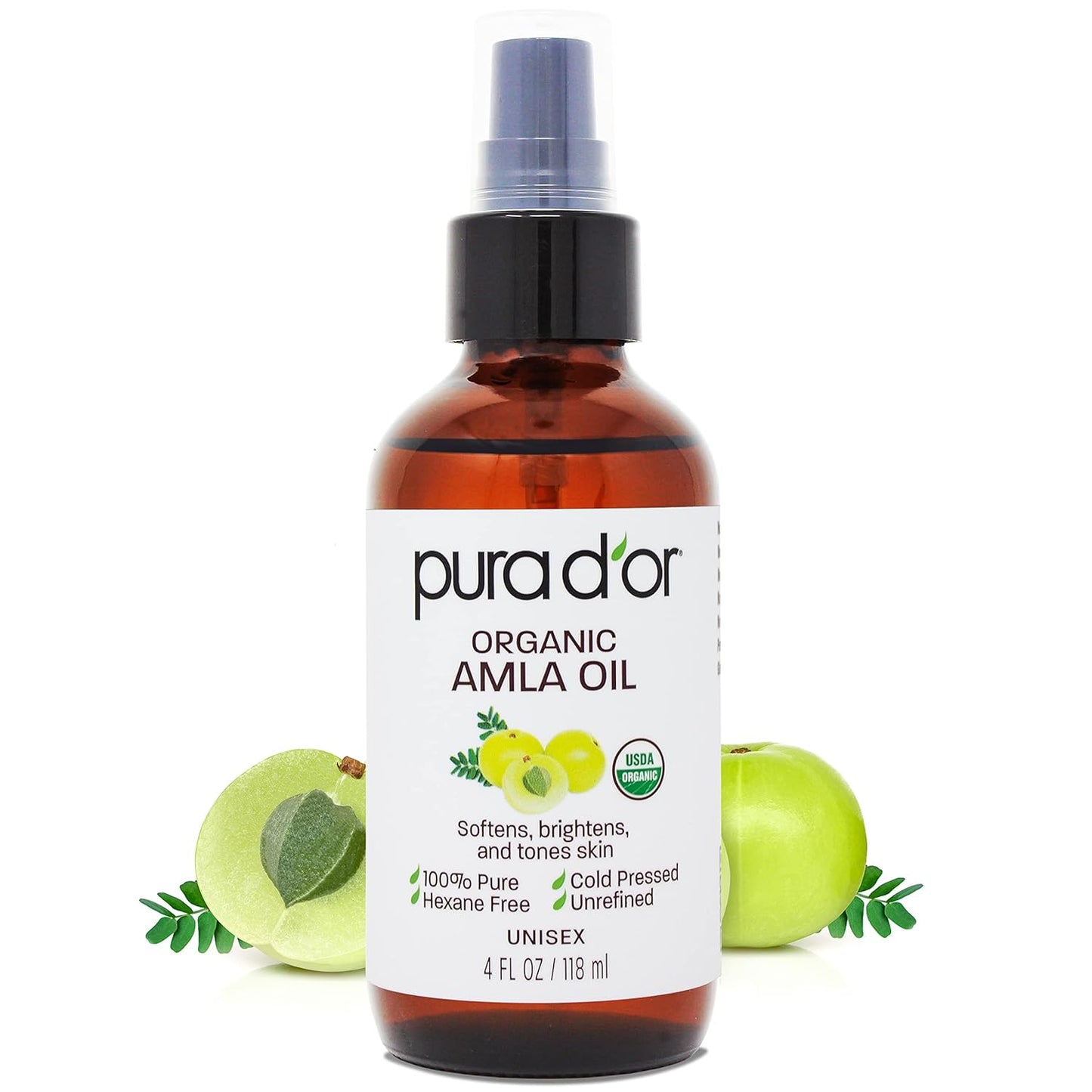 PURA D'OR Organic Vitamin E Oil - 70,000 IU Ayurvedic Skin Care | Lightweight Moisturizer for Face & Body
