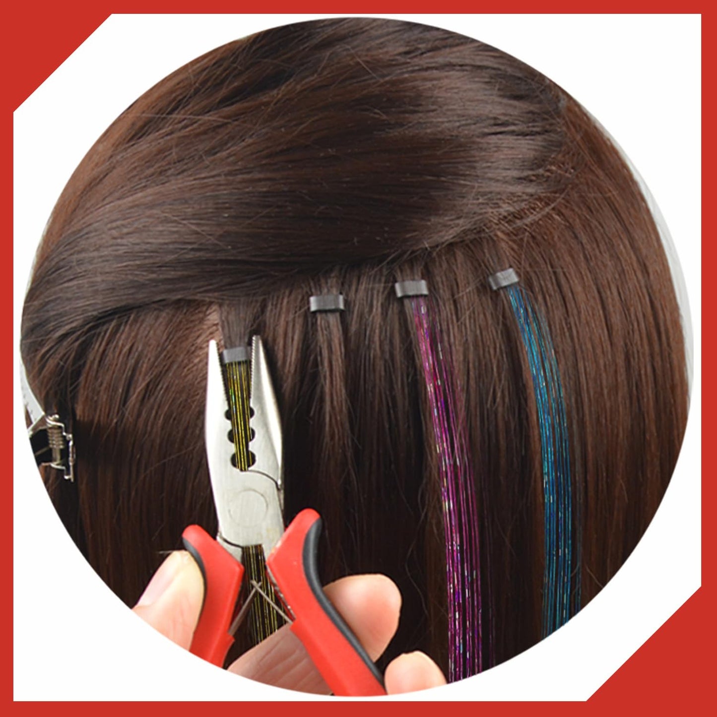 Hair Extensions Pliers 3 Holes Mini Opener Removal Tool for Micro Nano Ring Hair Extensions