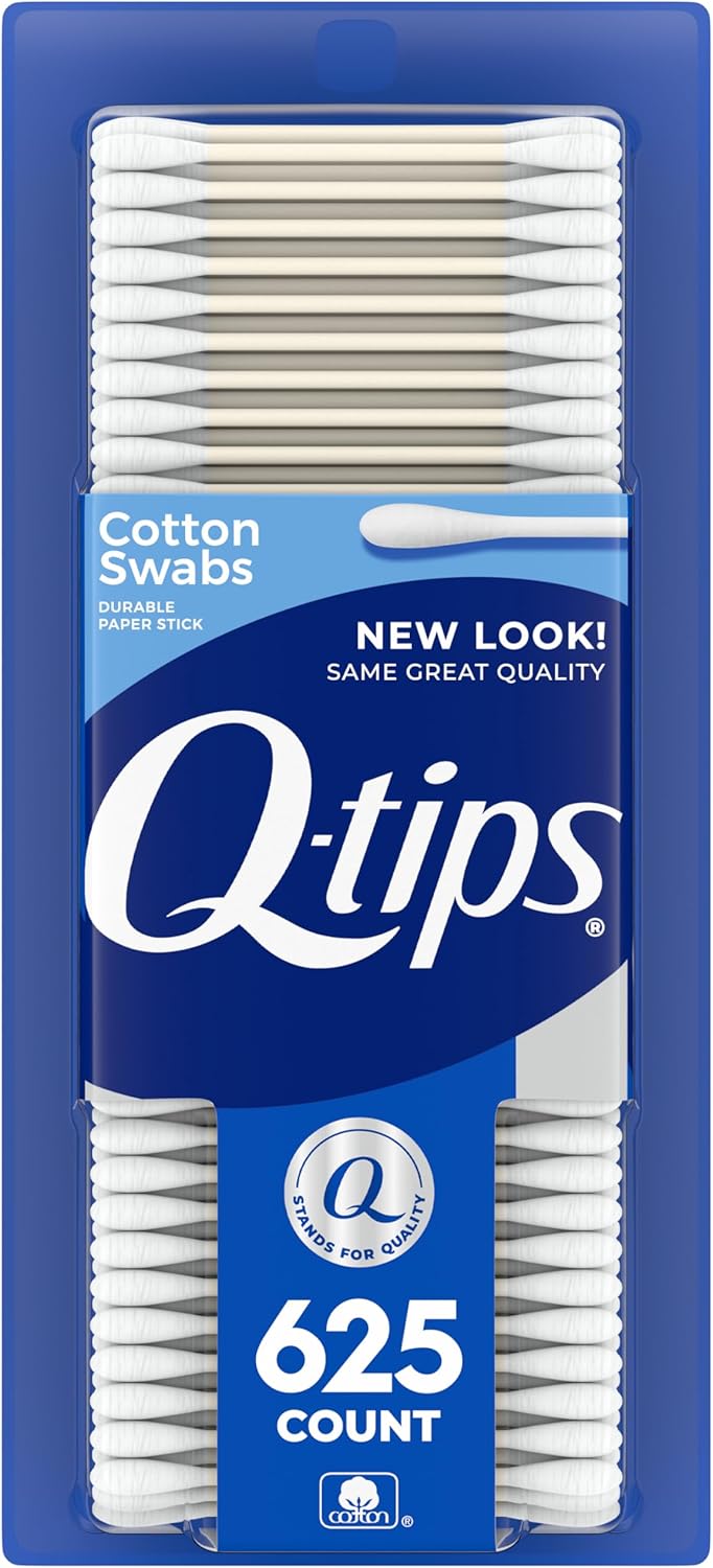 Cotton Swabs - 100% Pure Cotton Q-Tips for Hygiene & Beauty Care | 625 Count