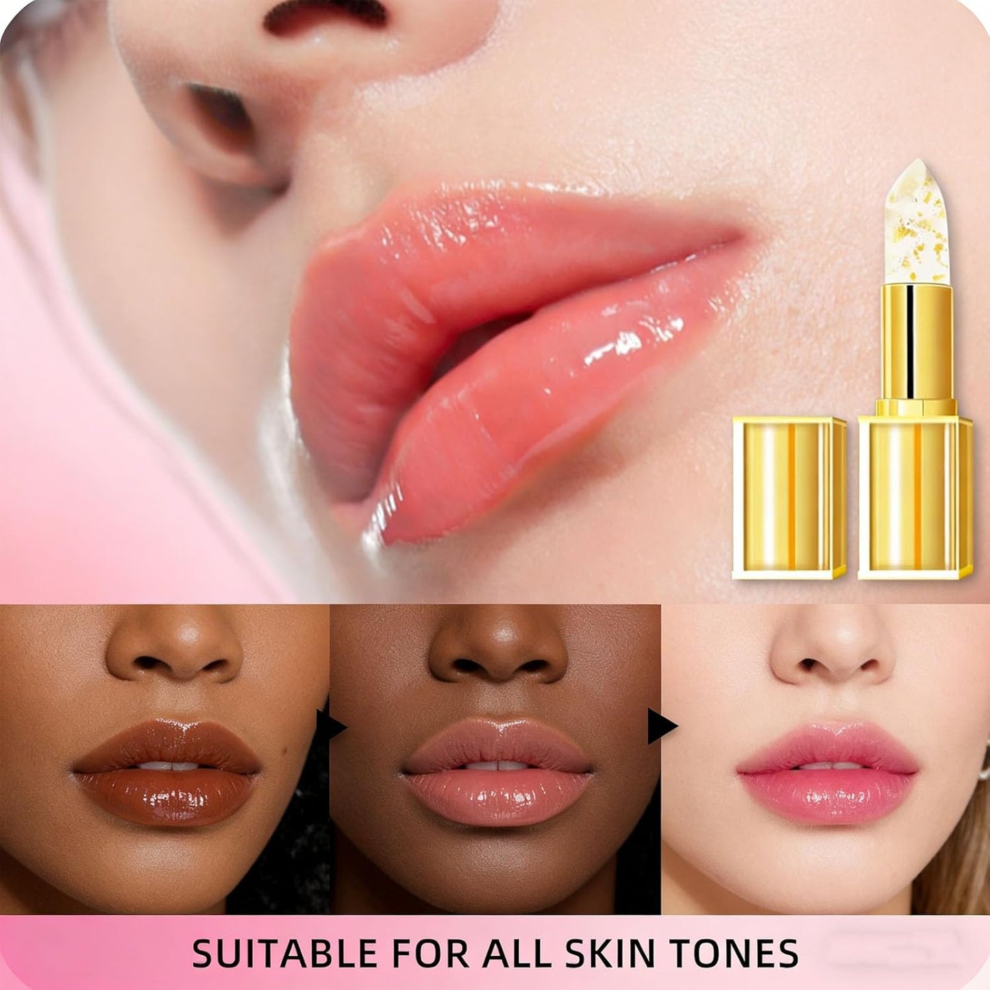 Areliaa Lipstick | Long-Lasting Color Changing Lip Gloss - Moisturizing & Transferproof for Women
