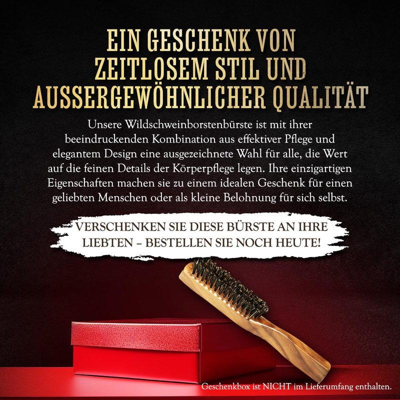 Death Grip Beard Brush and Comb (Wooden Death Grip Brush For Grooming Beards & Hair)