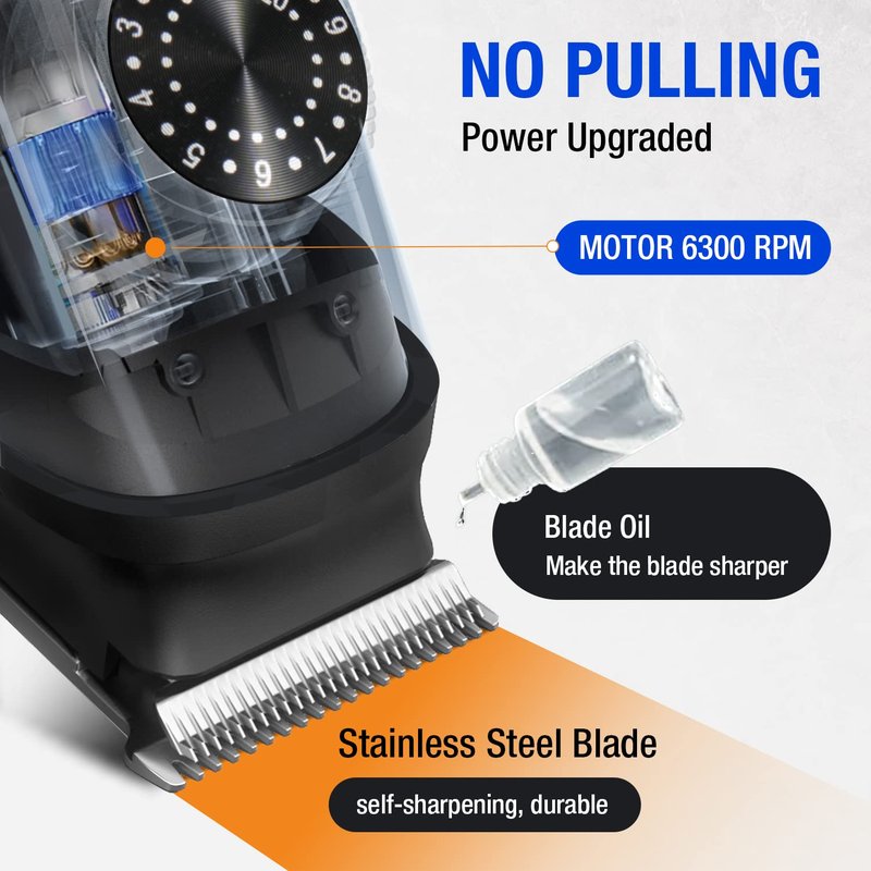SUPRENT Beard Trimmer for Men Waterproof- IPX7 Professional Mustache Trimmer- 39 Built-in Adjustable Precise Lengths- Cordless USB C Rechargeable & LED Display