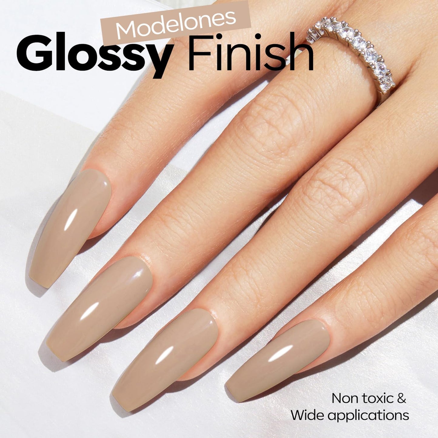 Nude Gel Nail Polish - Natural Skin Tone Color for Office Lady | Soak Off, 15ML