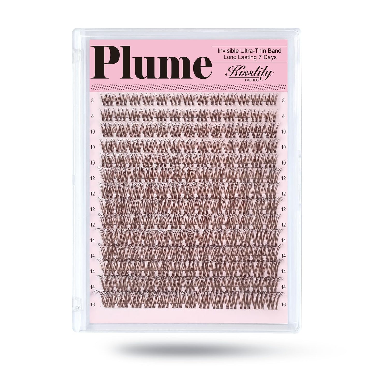 Natural Lash Clusters - DIY Eyelash Extension Kit with Bond & Seal | 8-16mm C Curl for Long-Lasting Makeup