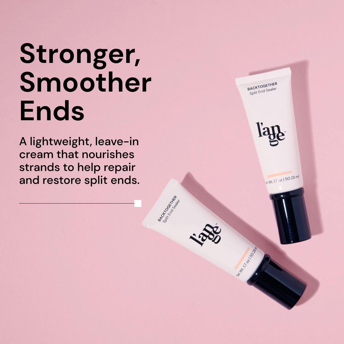 L'ANGE HAIR Backtogether Split End Sealer | Leave-In Conditioner for Breakage Repair & Frizz Control | Hydrating, Lightweight Split Ends Treatment for Smooth, Healthy Hair | 1.7 oz