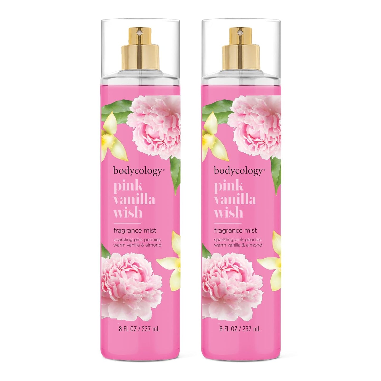 Bodycology Hawaiian Beach Body Mist - Long-Lasting Fragrance, 8 fl oz (Pack of 2)