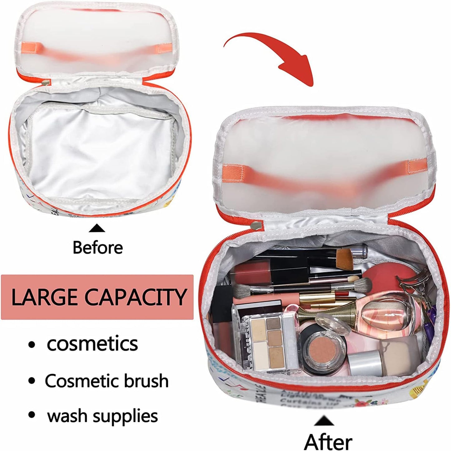 PXTIDY Opera Phanto Drama Cosmetic Case Musical Gift Mask Theatre Bag Musical Gift