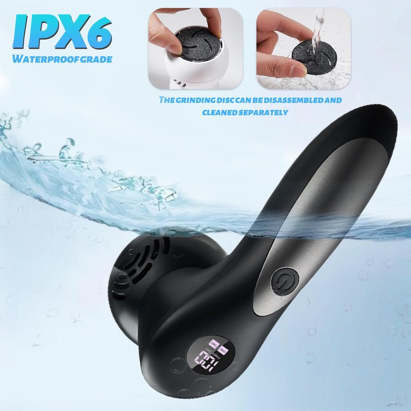 Doeean Callus Remover for Feet Electric Feet Callus Remover Pedicure Foot Scrubber 17 in 1 Professional Foot Care Tool Ipx6 Waterproof Applicable to Removing Hard Cracks Dryness and Dead Skin (Black)