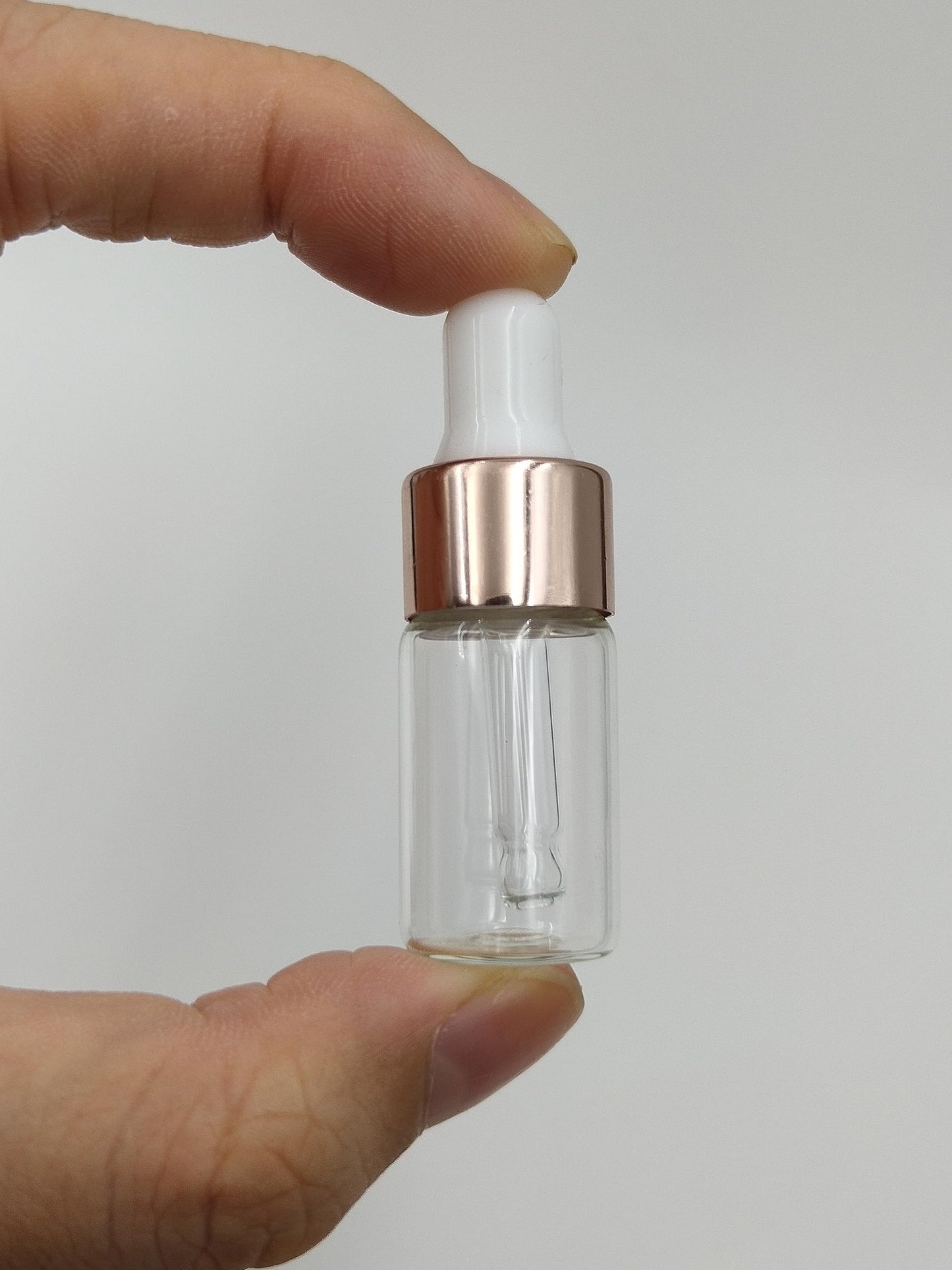 YYNGJCK 15Packs Sample Glass Dropper Bottles for Essential Oils, Mini Vials Perfume Aromatherapy Cosmetic Liquid Containers With Glass Eye Dropper (3ml)