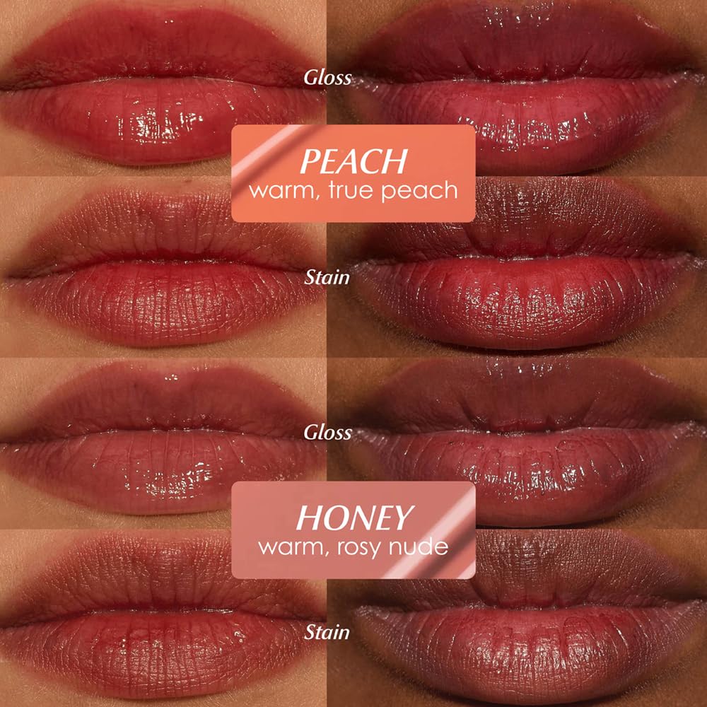 Cider Cloudtint Lip Gloss Stain - Hydrating Gloss-to-Tint Hybrid | Long-Lasting Color with Squalane & Ceramide | Vegan, Cruelty-Free