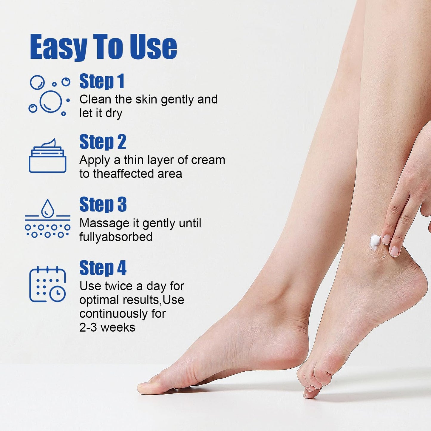 Urea Cream 60% plus 2% Salicylic Acid for Feet Maximum Strength - Lotion For Dry Cracked Feet Elbows Knees Heels Hands, Hydrates Foot Care for Softening and Moisturizing, Callus Remover 10.1oz