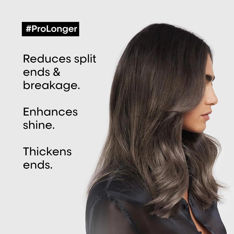 L'Oréal Professionnel Paris Pro Longer Heat Protectant Cream - Fills Split Ends, Adds Shine & Thickness for Thinned Hair