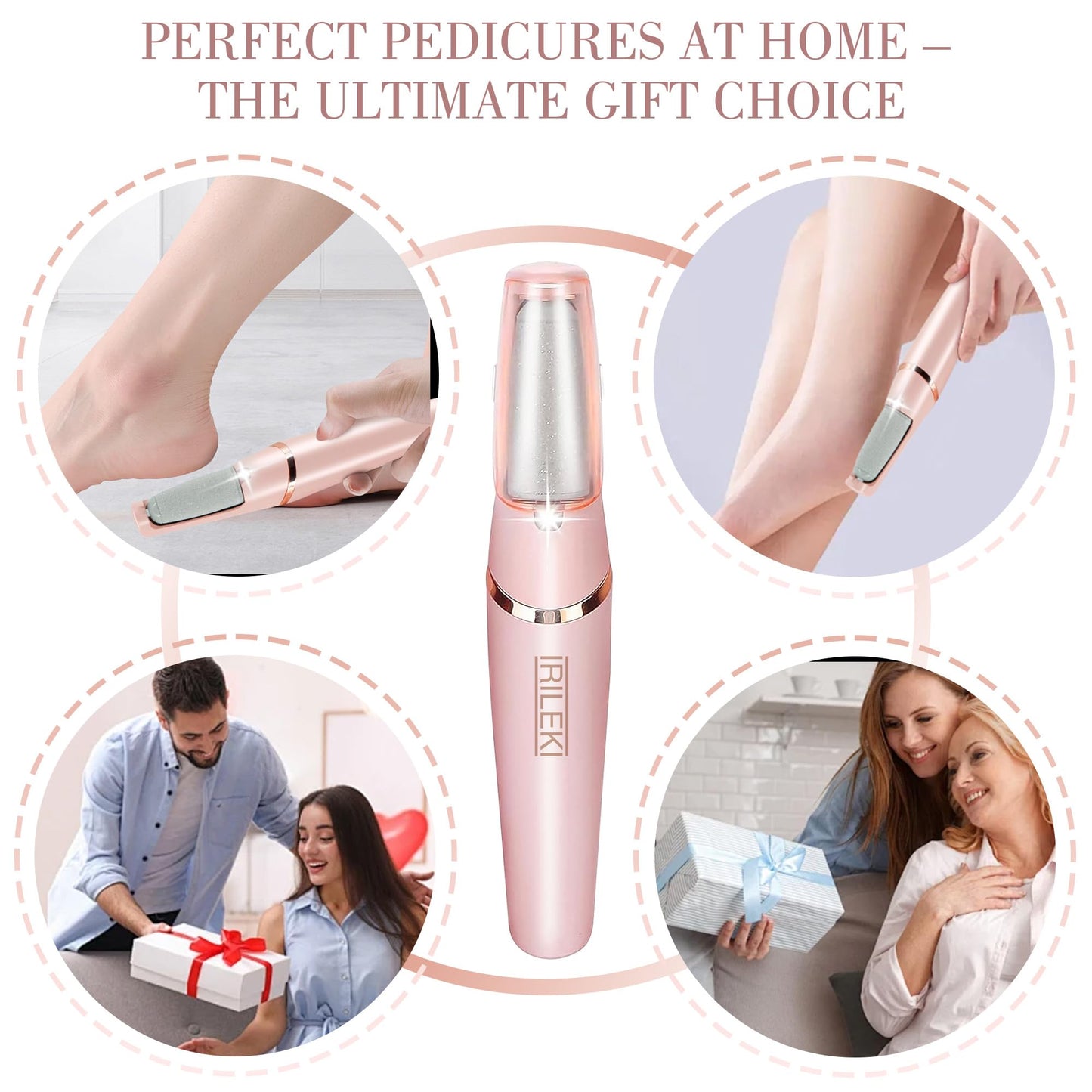 Upgraded Electric Callus Removers for Feet, Electric Foot Callus Remover, Rechargeable Portable Electronic Foot File Pedicure Tools, Professional Pedi Feet Care for Dry/Dead Skin, for Feet & Hands