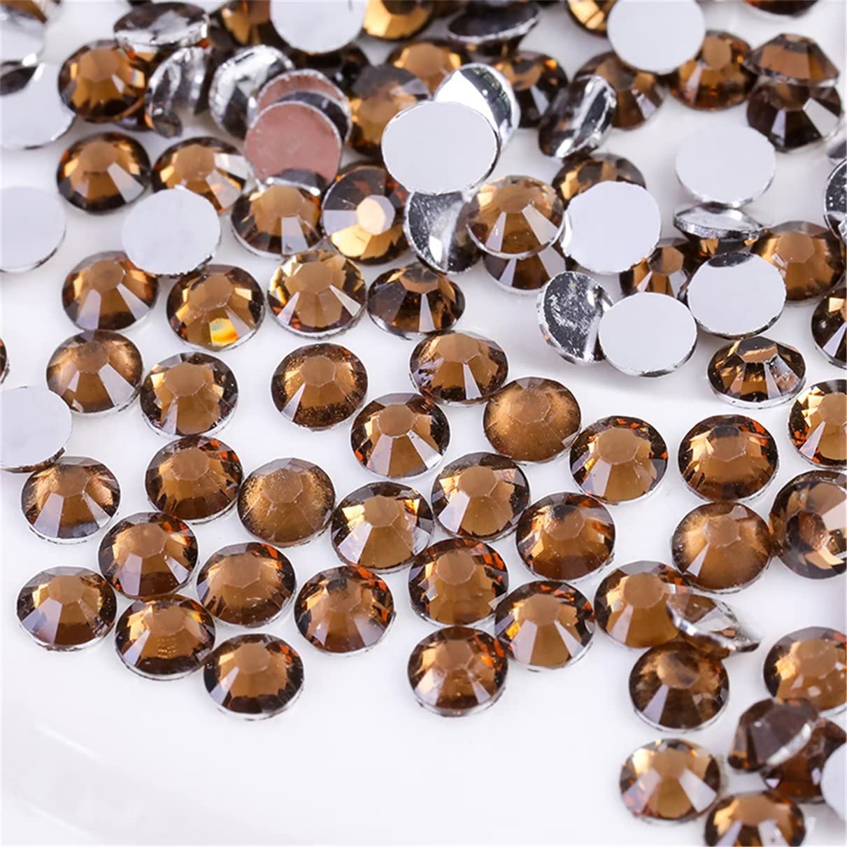 Flatback Rhinestones - 3000 Pieces SS6 2mm Clear Glass Gems for Nail Art | Aqua Blue