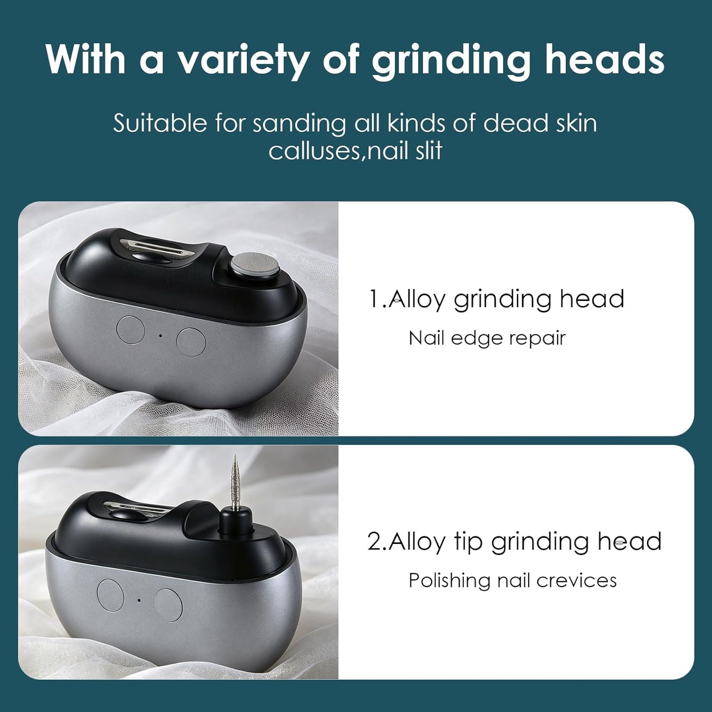 Electric Nail Clipper - Upgraded 3-in-1 Multifunctional Trimmer with LED Light | Ideal for Adults & Seniors