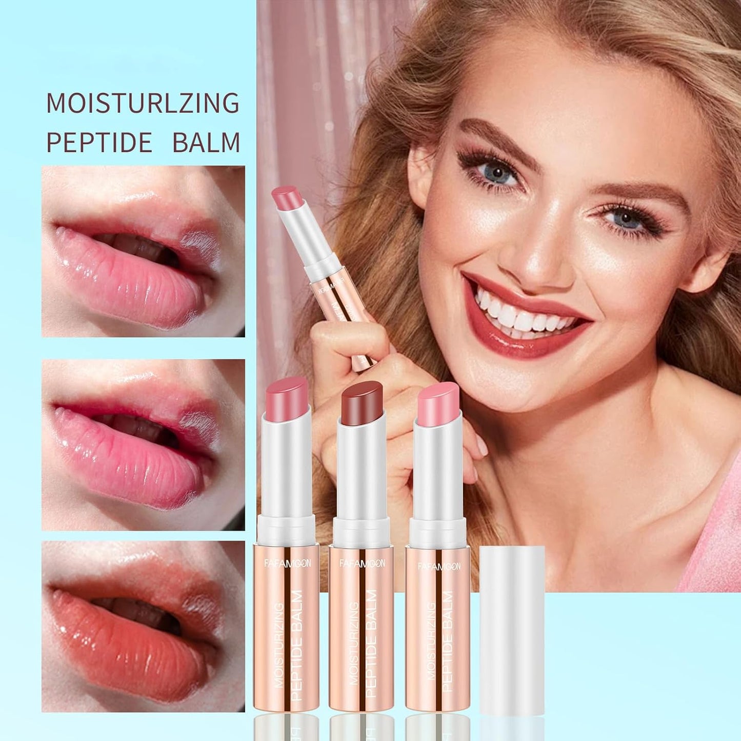 Hydrating Lip Tint Set - 6 Pcs Tinted Lip Balm for Deep Nourishment | Long-Lasting Moisturizing Care for Dry, Cracked Lips