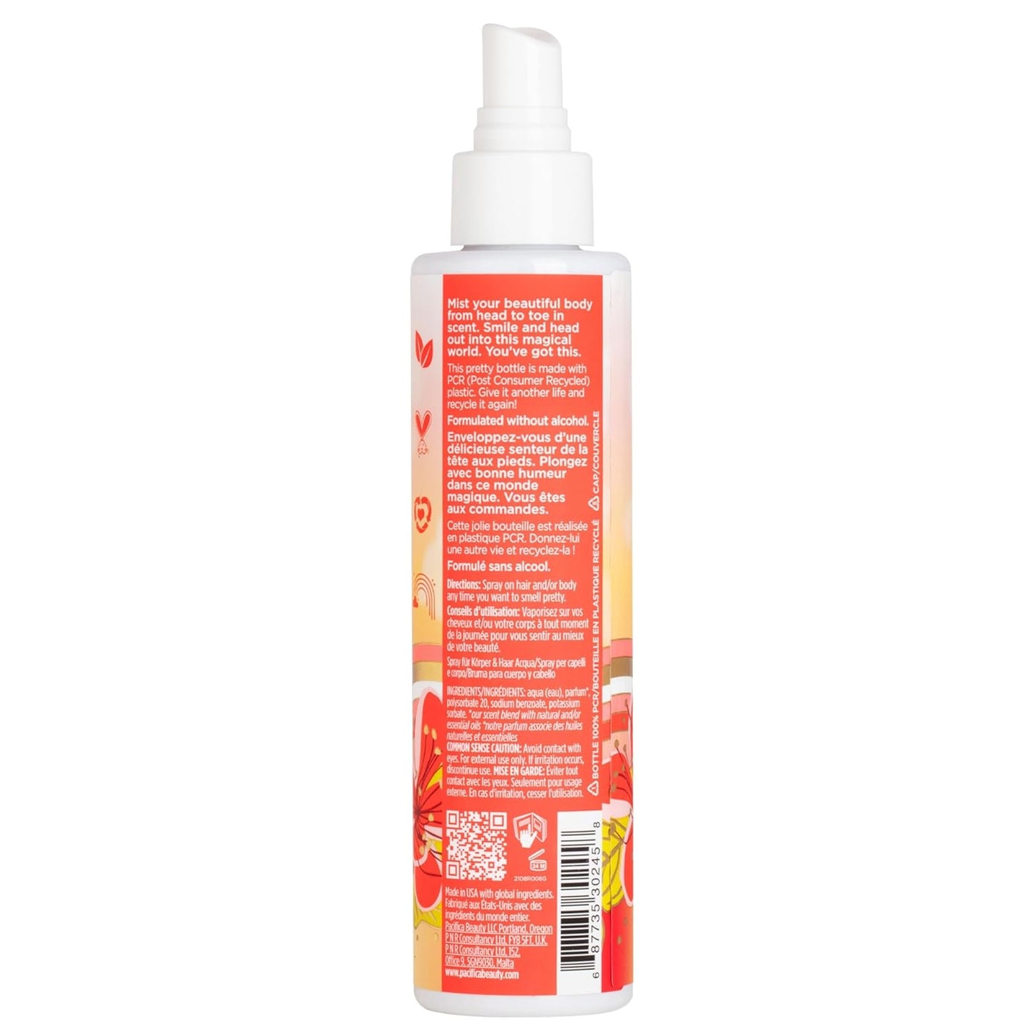 Pacifica Hawaiian Ruby Guava Hair Perfume | Alcohol-Free Body Fragrance Spray Mist - 6 oz, Vegan & Cruelty-Free