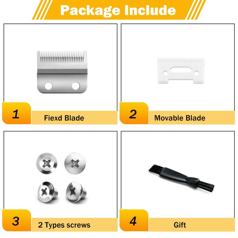 OwnLifeYF Blade Fit for Wahl Clippers Blades Replacement, 2 Holes Adjustable Hair Precision Replacement Parts Blades, Pack of 1