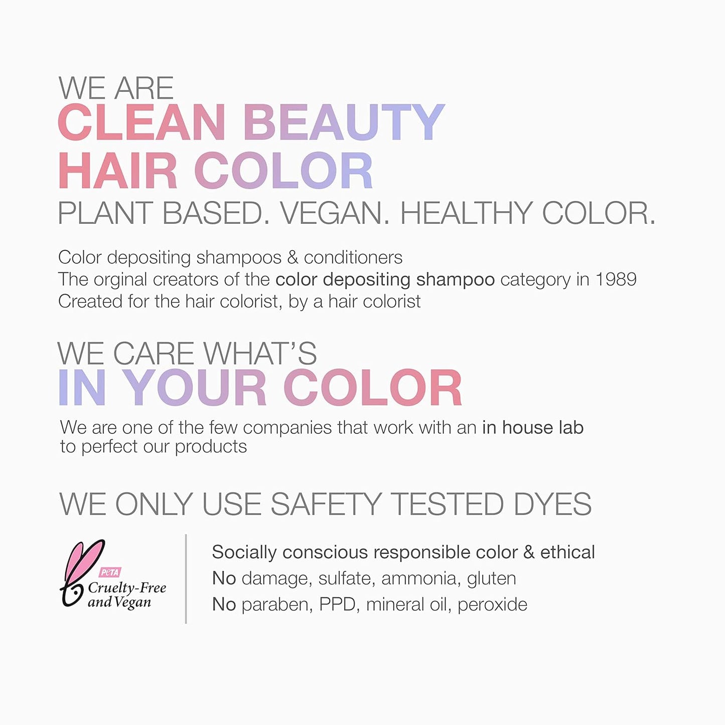 Color Depositing Shampoo - Vegan Hair Dye for Vibrant Color Refresh | Bondfix Bond Rebuilder