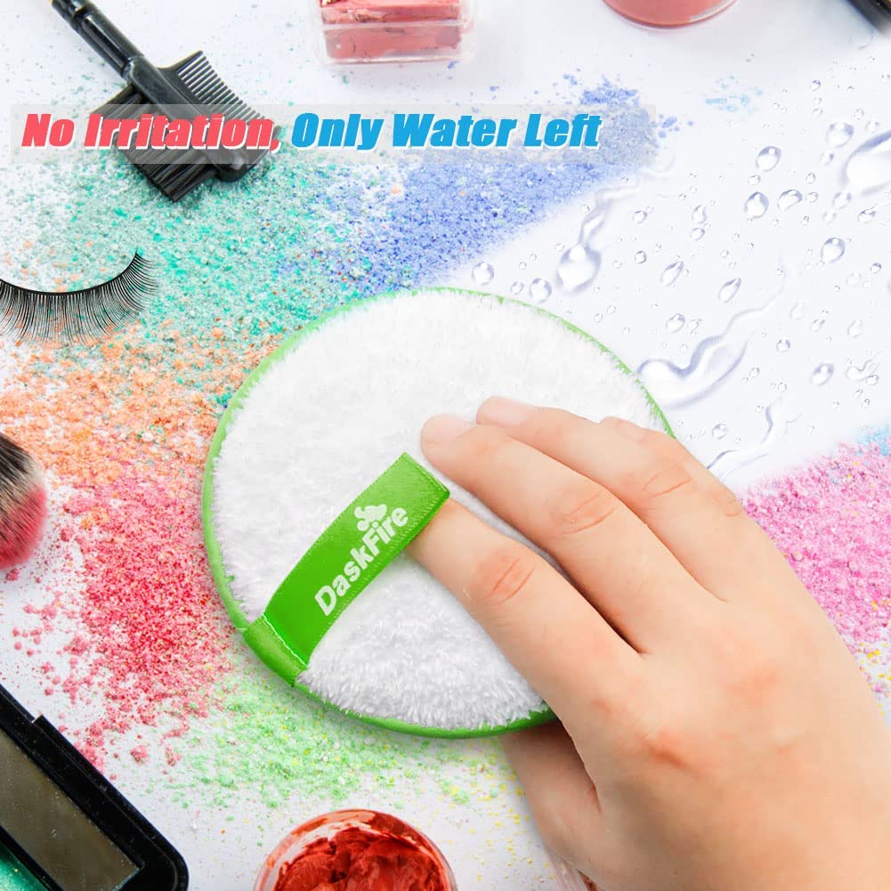 Reusable Makeup Remover Pads - Hypoallergenic Facial Wipes for Mascara, Eye Shadow, Lipstick | 3 Pcs, 4.5" Diameter