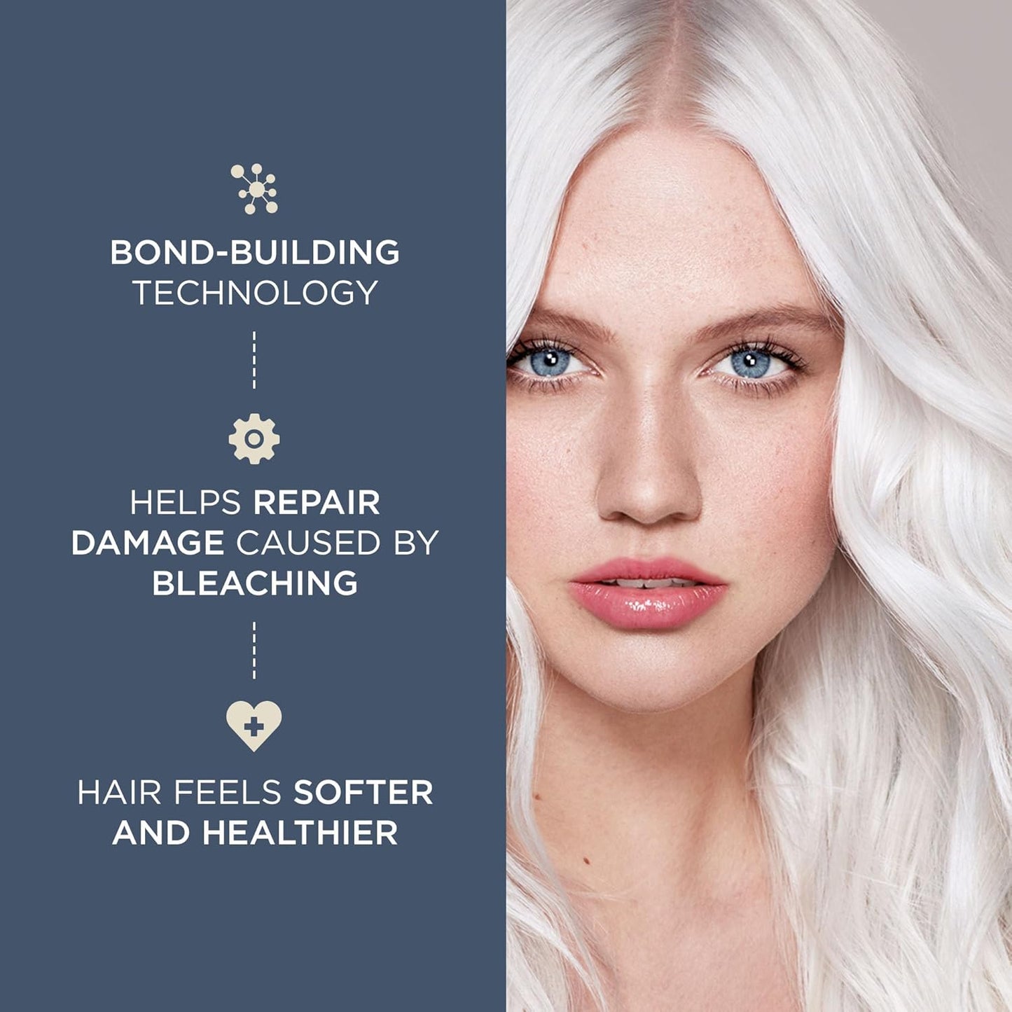 Jerome Russell Bblonde Ice White Toner | Semi-Permanent Hair Dye Kit for Pre-Lightened Blonde Hair, Vegan & Ammonia-Free