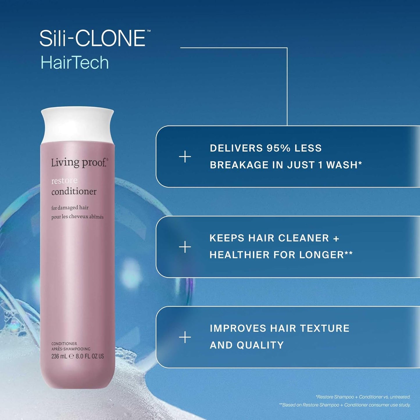 Restore Conditioner - Repairs & Strengthens Hair, Adds Shine for All Types | 8 oz